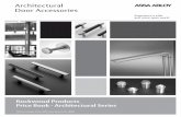 Architectural Door Accessories · Rockwood Products Price Book - Architectural Series USA & Canada Prices Effective March 16, 2020 Architectural Door Accessories