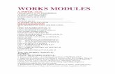 WORKS MODULES - Indian Railway · 2018-05-02 · 11. Expenditure and budgetary control, Responsibilities with regard to expenditure, Budgetary control, Budgetary reviews and Exchequer