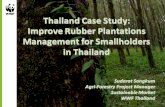 Thailand(Case(Study:( Improve(Rubber(Plantations ......Threats(to(Forest(Loss: Correlation(betweengrowthof(rubber(plantationandforest(loss. Source:(Office(of(Agricultural(Economics(Association(of(Natural(RubberProducing