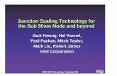 Junction Scaling Technology for the Sub 90nm Node and beyond · 2004 WCJT meeting, Portland, OR ® Junction Scaling Technology for the Sub 90nm Node and beyond Jack Hwang, Hal Kennel,