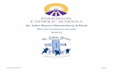 St. John Bosco Elementary School · honors Saint John Bosco who is recognized as the universal ‘patron saint of youth’ and expresses how in keeping with the life of Saint John