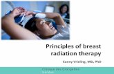 Principles of breast radiation therapy · Axillary node dissection versus radiotherapy of the axilla • 4823 patients were randomized between 2001 and 2010 • 1425 patients had