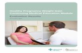 Pregnancy Weight Gain Module Evaluation · Healthy Pregnancy Weight Gain Alberta Health Services Evaluation Report November 2019 This report has been prepared by the Sexual & Reproductive