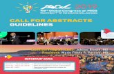 CALL FOR ABSTRACTS GUIDELINES - 2019 AAGL Global Congress · of presentation at the 48th AAGL Global Congress of Minimally Invasive Gynecology. This year, the meeting will be held