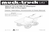 Muck-Truck Mk IV Dumper MAX Mk II Dumper · Models Muck-Truck Mk IV Dumper MAX Mk II Dumper Starting with Serial Number 101 Muck-Truck Mk IV Dumper MAX Mk II Dumper 03737210 12/08