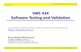 SWE 434 Software Testing and Validation - Software Testing and Validation Software Testing Research