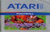 RealSports Football - Atari 5200 - Manual - gamesdatabase · ATARI FOOTBALL. (Figure 1.) 2ø Figure Selecting Game Options USING THE CONTROLLERS 3ø Fire Button Fire Figure 2 5200
