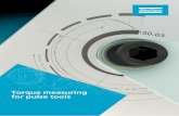 Torque measuring for pulse tools - Atlas Copco...Pulse tool torque measuring Whitepaper 2 Torque measuring for pulse tools In this whitepaper, we are explaining how the TBP can measure