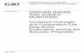 GAO-15-103, GROUND RADAR AND GUIDED MUNITIONS: … · GROUND RADAR AND GUIDED MUNITIONS Increased Oversight and Cooperation Can Help Avoid ... GAO analyzed program documentation ...