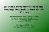 PowerPoint Presentation - In-Place... · Optimizing the use of natural resources Reducing energy consumption Reducing greenhouse gas emissions Limiting pollution Improving health,