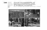 United States Social Acceptability of Agriculture Forest ... · Clark's (1992) call to broaden understanding of acceptability as it relates to the Forest Service's new perspectives