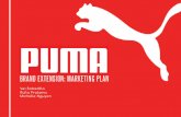 BRAND EXTENSION: MARKETING PLAN · strategy. Although steering away from sportswear, all its products will maintain PUMA’s high performance quality — allowing flexibility and