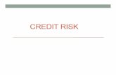 Copy of CREDIT RISKpthistle.faculty.unlv.edu/FIN 740_Spring2018/Week9/9A_Credit Risk_Full.pdf · • The potential exposure is the amount of credit outstanding when the credit event