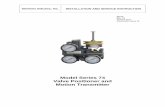 Model Series 74 Valve Positioner and Motion Transmitter · This instruction describes the installation, operation, and maintenance of the Model Series 74 Valve Positioner and Motion