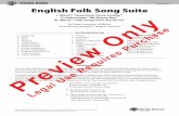 Y Grade 2½ English Folk Song Suite · 2020-02-20 · heavily from English folk song material in their construction. The latter work, presented here, includes nine popular tunes in