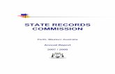 STATE RECORDS COMMISSION · This year the Commission also bade farewell to Tony Caravella, who resigned as Director of State Records, in order to rejoin the Commonwealth government