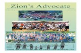 Zion’s Advocate · ship, to a career choice, to a gender. But God wants us to commitourselvestoHim. And this commitment, this rela-tionship,isnotone-sidedonei-ther side. We serve