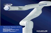 Release Notes v · 2019-10-25 · KINOVA ® Gen3 Ultra lightweight robot enabled by KINOVA ® KORTEX ™ – Re lease Notes v2.0.1 Overview This document provides release notes for