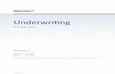 Underwriting - National MI · Appraisal: The marketability of the property and justification of its value as documented in the appraisal Insurance is underwritten and approved by