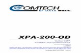 XPA-200-OD - Comtech EF Data1.4 CONFIGURING THE SSPA The following paragraphs provide a quick start guide to the most commonly used commands. Full coverage of all user remote commands