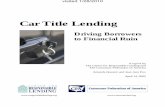 Car Title Report - Library of the U.S. Courts of the ...Like payday loans, car title loans are marketed as small emergency loans, but in reality these loans trap borrowers in a cycle