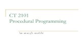 CT 2101 Procedural Programming - Ramkhamhaeng Universityinstructor.ru.ac.th/urai/cos2101/COS2101_1.pdf · ส่วนประกอบโปรแกรมในรูปส่วนจาเพาะ