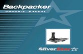 Backpacker - Pride Mobility · The Backpacker Lift System is an extremely versatile device which users may employ to lift items other than Pride products. Pride has no control over