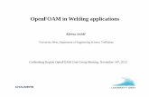 OpenFOAM in Welding applications - Chalmershani/OFGBG12/slides/AlirezaJavidi.pdfOpenFOAM in Welding applications Gothenburg Region OpenFOAM User Group Meeting, November 14th, 2012