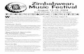 Zimbabwean Music Festival · Zimbabwean Music Festival August 13-15, 2004 Reed College, Portland, Oregon Pre-fest: Thursday, August 12 ... a marimba ensemble wants to have a special