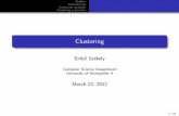 Clustering - Text Mining · Clustering Eniko˝ Sz´ekely Computer Science Department University of Montpellier II March 22, 2012 1/46. ... Datamining Figure: The process of data mining.