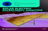 SOLAR ELECTRIC INVESTMENT ANALYSIS · 2 Solar Electric Investment Analysis SOLAR ELECTRIC INVESTMENT ANALYSIS PART 2: ASSESSING SYSTEM COST By Eric Romich, Milton Geiger, and Benjamin