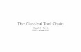 The Classical Tool Chaincs230/w20/lecture_slides/mod04.pdfforms (DFA, NFA, RE) is exactly the set of things that can be represented by any of the others l standard algorithms exist