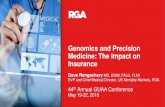 Genomics and Precision Medicine: The Impact on Insurance · Genomics and Precision Medicine: The Impact on Insurance 44th Annual GUAA Conference May 19-22, 2019 Dave Rengachary MD,