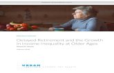 Delayed Retirement and the Growth in Income Inequality at ... · Delayed Retirement and the Growth in Income Inequality at Older Ages Financial security in old age increasingly requires