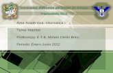 Área Académica: Informática I Tema: Internet Profesor(a ... · Aplicará las herramientas para el diseño de ... diferentes sistemas operativos. •Protocolo de transferencia de