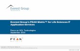 Everest Group’s PEAK Matrix™ for Life Sciences IT ... · Everest Group recently released its report titled “Life Sciences IT Application Services –Service Provider Landscape