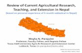 Review of Current Agricultural Research, Teaching, and ...napaamericas.org/downloads/annual_meeting_megha_parajulee_presentation.pdf · Review of Current Agricultural Research, Teaching,
