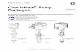Check-Mate Pump Packages · Check your pump package’s identification (ID) plate (located on side of air motor) for the 6-digit part number of your pump package. Use the following