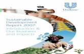 Sustainable development report 2007: Introduction & Our ... · and Lipton tea in Western Europe using Rainforest Alliance Certified. TM ... In this, our online Sustainable Development