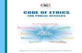 civilservice.govmu.orgcivilservice.govmu.org/English/CivilServices/Documents/...Ministry of Civil Service and Administrative Reforms 1. Purpose of the Code This Code of Ethics sets