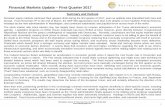 Financial Markets Update – First Quarter 2017...Financial Markets Update – First Quarter 2017 1 Summary and Outlook Domestic equity markets continued their upward climb during