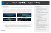 MSC Apex Structures...Apex supports “Apex-Nastran-Apex” workflow, which provides users multiple workflow scenarios and allows them to take advantage of one or both solvers: Scenario