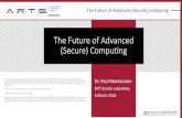 The Future of Advanced (Secure) Computing · The Future of Advanced (Secure) Computing - 4 PM 03/05/18 The Digital Triad for National Defense †Addressed in other ARTS 18 sessions