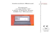 Instruction Manual FRITSCH - asi-team.comasi-team.com/asi team/fritsch/fritsch data/a22 nano manual.pdf · Edition 04/2002 Index 001 Programme manual "analysette 22“ FRITSCH ZERKLEINERN