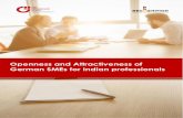 Openness and Attractiveness of German SMEs for Indian ... · Openness and Attractiveness of German SMEs for Indian Candidates | 1 ... companies (SMEs) consider the shortage of qualified