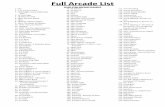 Full Arcade List - Home Leisure Direct · 2018-10-10 · 44. Aggressors of Dark Kombat / Tsuukai GANGAN Koushinkyoku 45. Agress - Missile Daisenryaku 46. Ah Eikou no Koshien 47. Air
