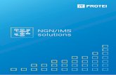 NGN/IMS solutionsNGN/IMS solutions PROTEI NGN/IMS equipment is high-quality, industry-grade systems enabling the Operator to launch the full range of NGN services with specified QoS.