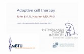 Adoptive cell therapy - OncologyPRO · Adoptive cell therapy John B.A.G. Haanen MD, PhD ESMO I-O preceptorship Zürich November 2017. Disclosures ... We may not be looking at (all)