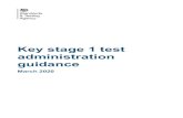 2019 key stage 1 test administration guidance · 2019-03-18 · 13.2 Compensatory marks 26 13.3 Special consideration 26 13.4 Using the raw score to scaled score conversion tables