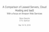 Mar 18-19, 2016 A Comparison of Leased Servers, Cloud ...princetonacm.acm.org/tcfpro/Comparison_of_Leased Servers,_Steve_Saporta.pdf · It’s easy to find hosting for static websites